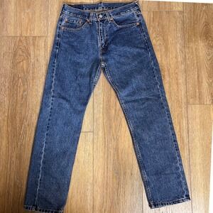 Levi's 505 Jeans 30x30 Blue Straight Fit Cotton Denim